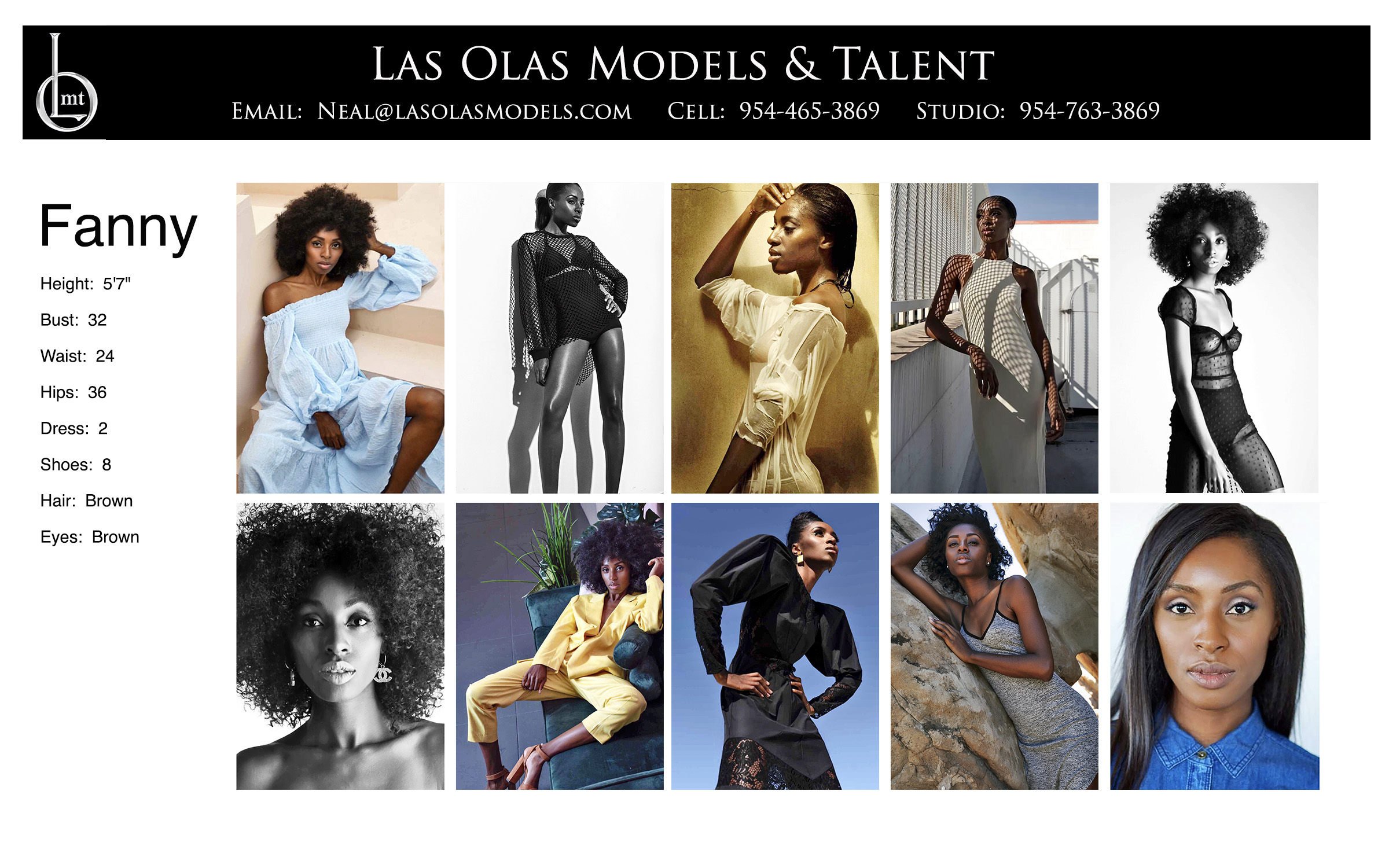 Models Fort Lauderdale Miami South Florida - Print Video Commercial Catalog - Las Olas Models & Talen- Fanny Comp
